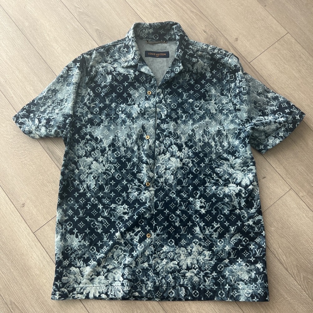 Louis Vuitton Virgil Abloh tapestry denim shirt